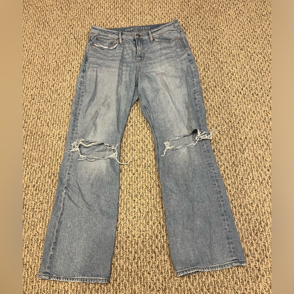 Distressed American Eagle Bootcut Jeans, Size 10/30